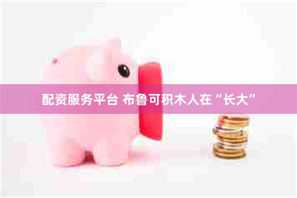 配资服务平台 布鲁可积木人在“长大”
