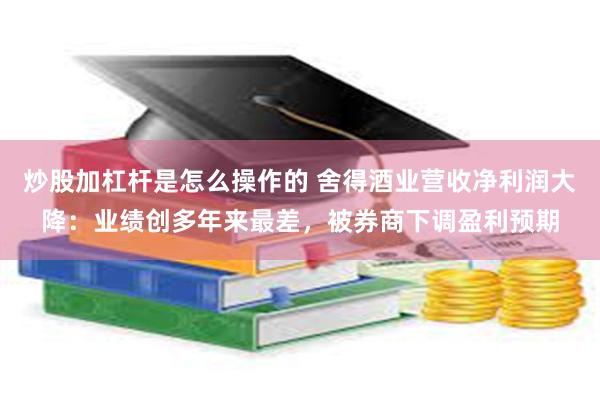 炒股加杠杆是怎么操作的 舍得酒业营收净利润大降：业绩创多年来最差，被券商下调盈利预期