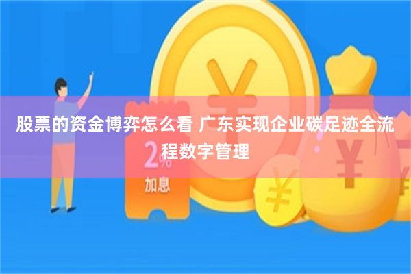 股票的资金博弈怎么看 广东实现企业碳足迹全流程数字管理