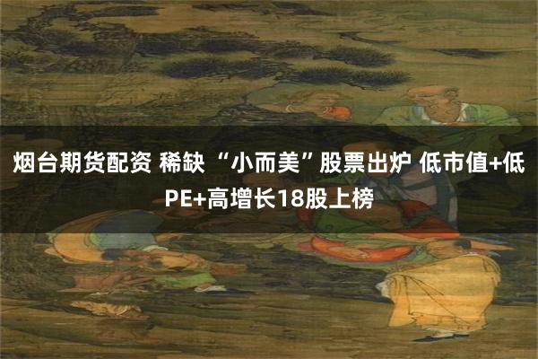 烟台期货配资 稀缺 “小而美”股票出炉 低市值+低PE+高增长18股上榜