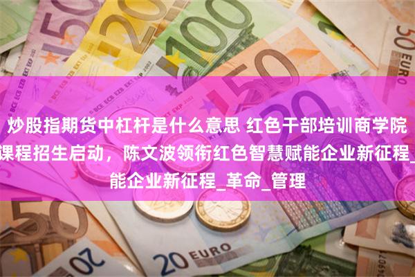 炒股指期货中杠杆是什么意思 红色干部培训商学院2025延安课程招生启动，陈文波领衔红色智慧赋能企业新征程_革命_管理