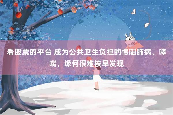 看股票的平台 成为公共卫生负担的慢阻肺病、哮喘，缘何很难被早发现