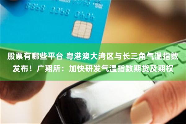 股票有哪些平台 粤港澳大湾区与长三角气温指数发布！广期所：加快研发气温指数期货及期权