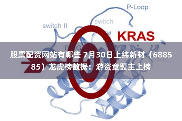 股票配资网站有哪些 7月30日上纬新材（688585）龙虎榜数据：游资章盟主上榜