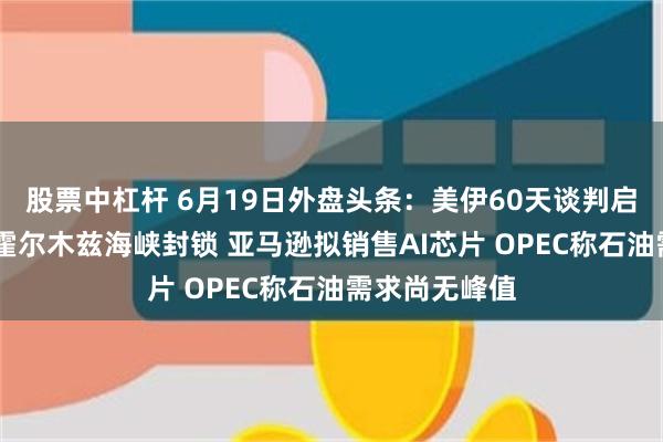 股票中杠杆 6月19日外盘头条：美伊60天谈判启动 美国解除霍尔木兹海峡封锁 亚马逊拟销售AI芯片 OPEC称石油需求尚无峰值