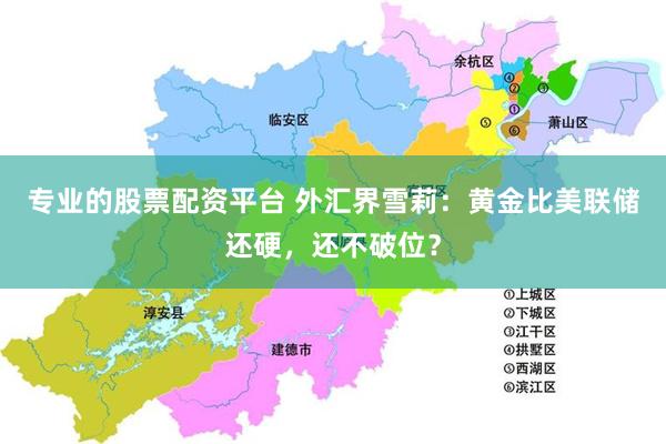 专业的股票配资平台 外汇界雪莉：黄金比美联储还硬，还不破位？