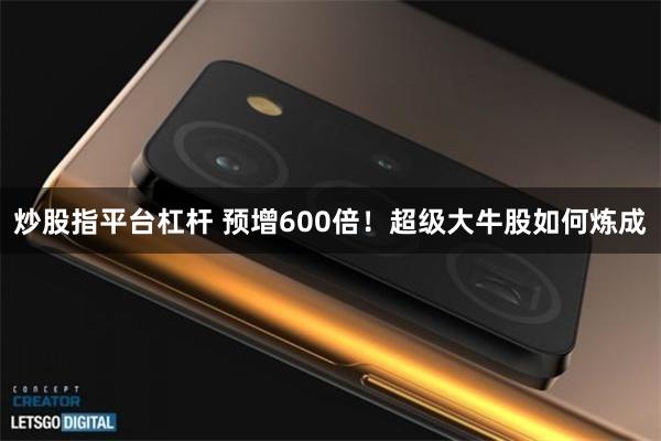炒股指平台杠杆 预增600倍！超级大牛股如何炼成