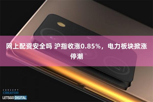 网上配资安全吗 沪指收涨0.85%，电力板块掀涨停潮
