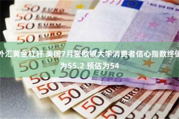 外汇黄金杠杆 美国7月密歇根大学消费者信心指数终值为55.2 预估为54