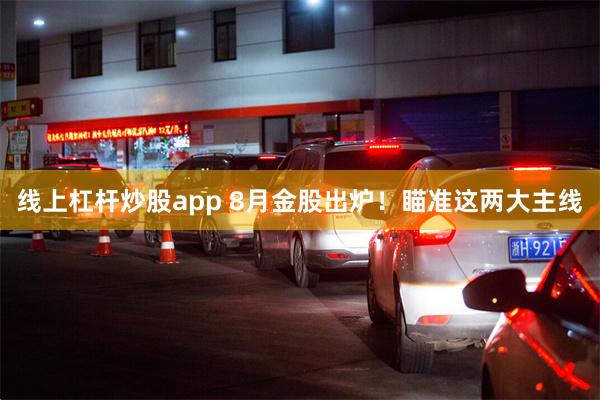 线上杠杆炒股app 8月金股出炉！瞄准这两大主线