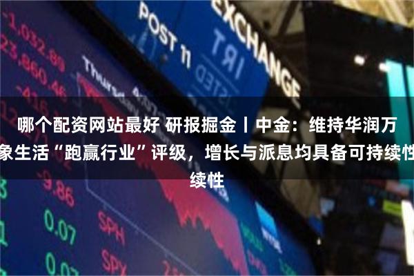 哪个配资网站最好 研报掘金丨中金：维持华润万象生活“跑赢行业”评级，增长与派息均具备可持续性