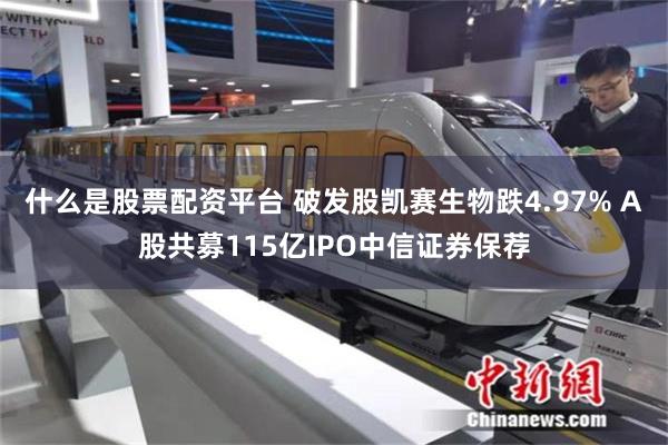 什么是股票配资平台 破发股凯赛生物跌4.97% A股共募115亿IPO中信证券保荐